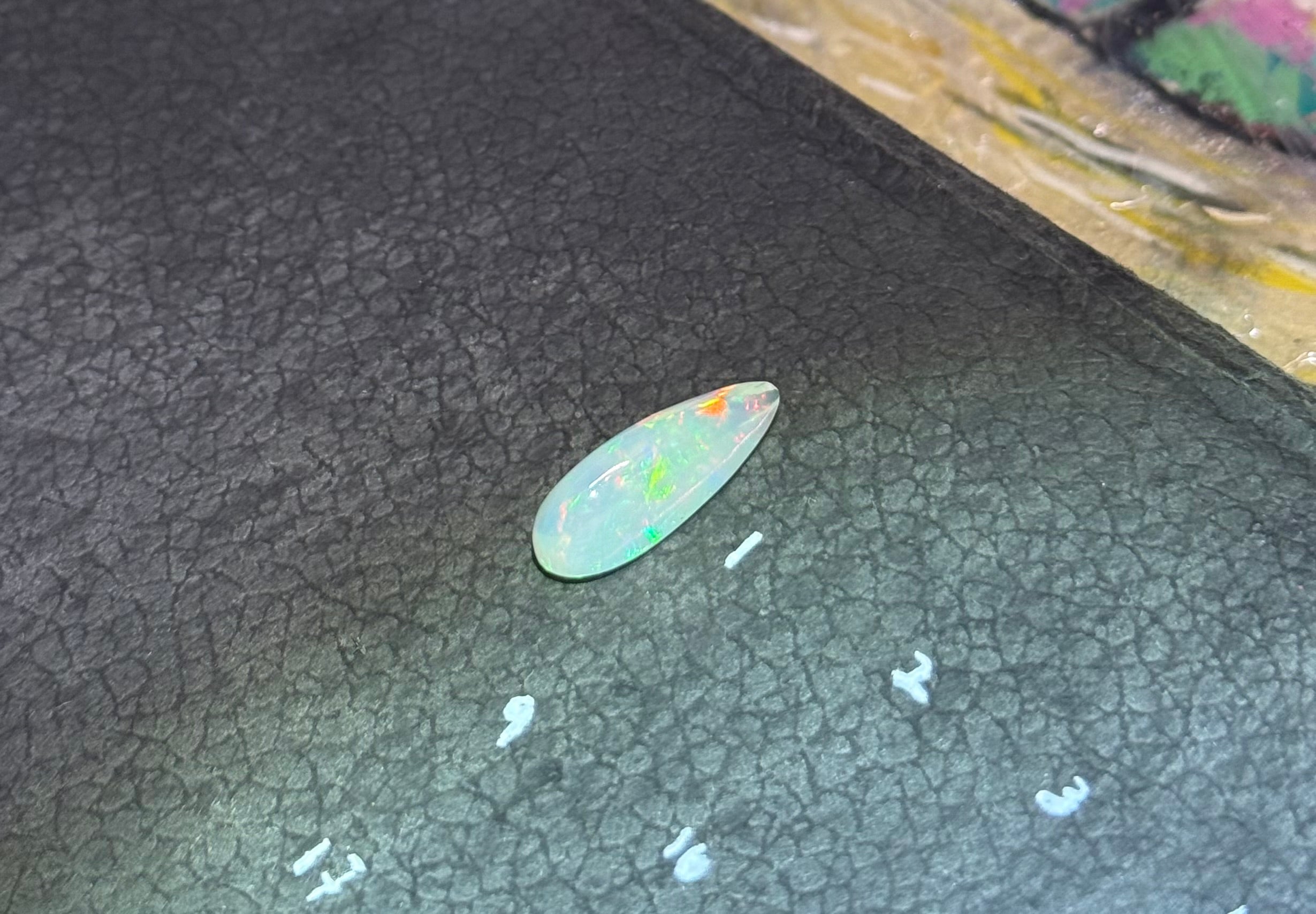 Large Ethiopian Welo Opal – Teardrop Cabochon | Natural Loose Gemstone ($179.99)