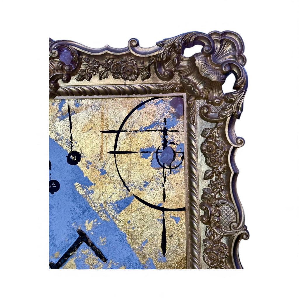 Legacy of Gold & diamonds by Oscar Ekmerdji – Signature Mixed-Media Art