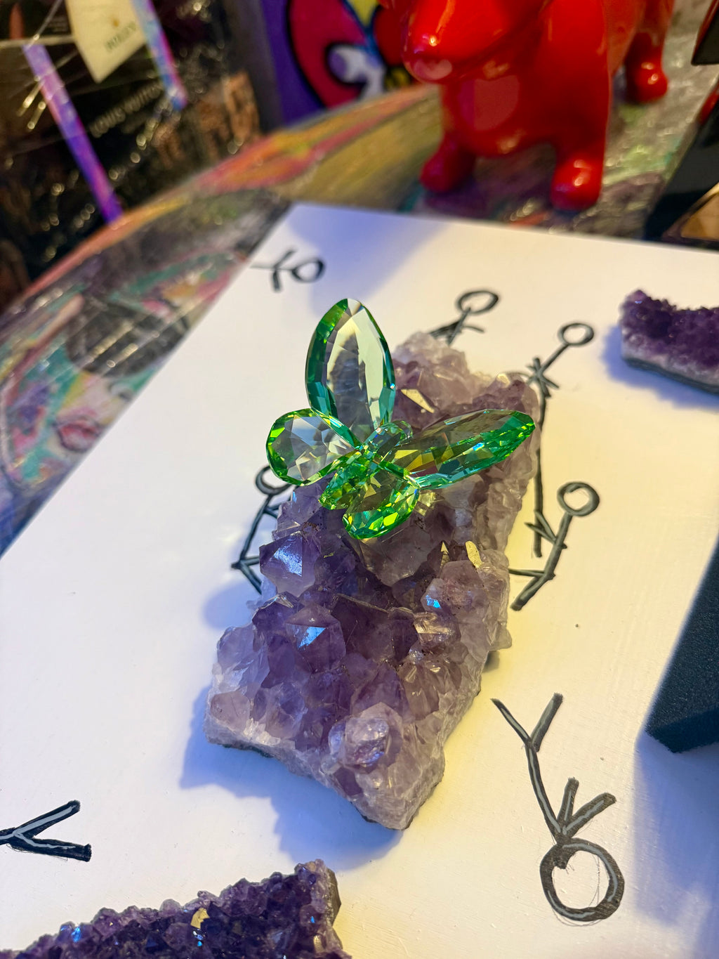 Swarovski Green Crystal Butterfly – Collectible Figurine