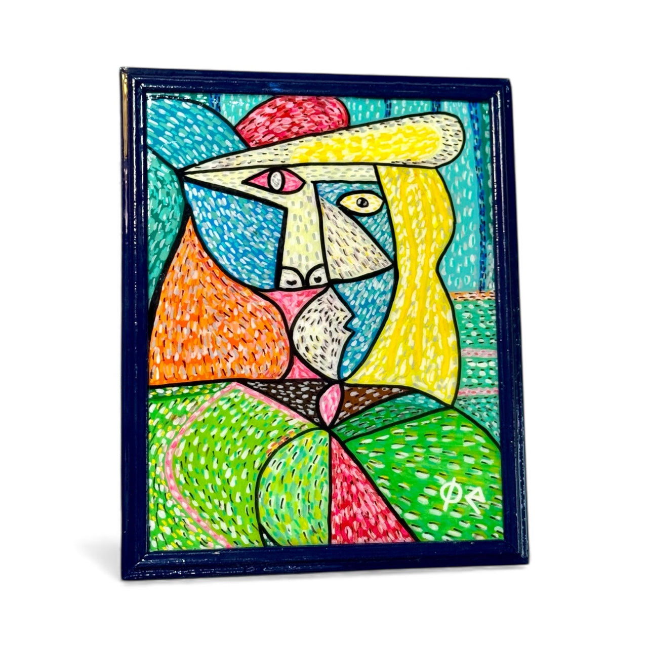 Modern Cubist Woman – Colorful Abstract Portrait
