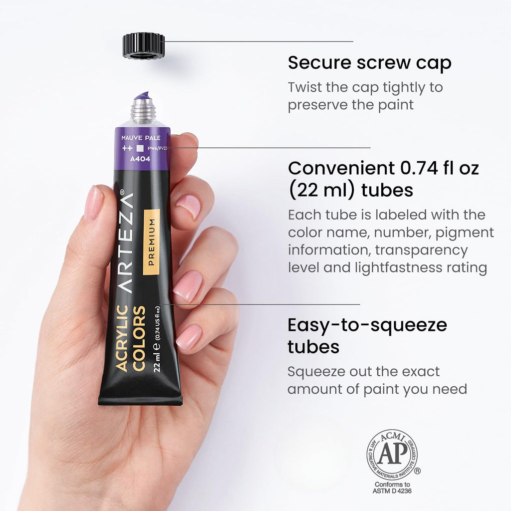 Pintura Acrílica Arteza Premium - Tubos Individuales (22ml)