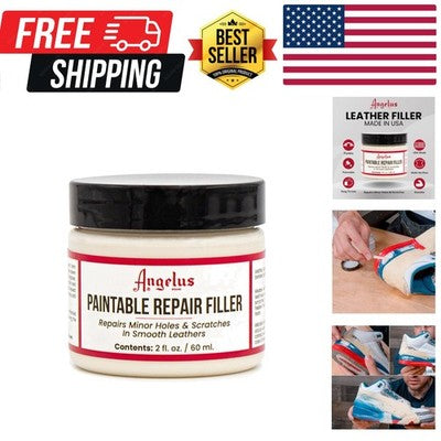 Angelus Paintable Repair Filler - Reparador Profesional de Cuero (2oz / 60ml)