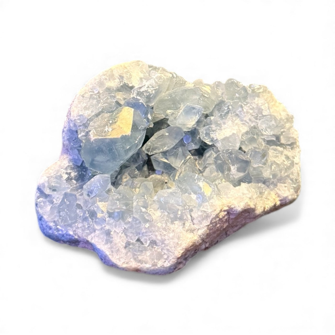 Celestite Cluster – Premium Sky-Blue Crystal