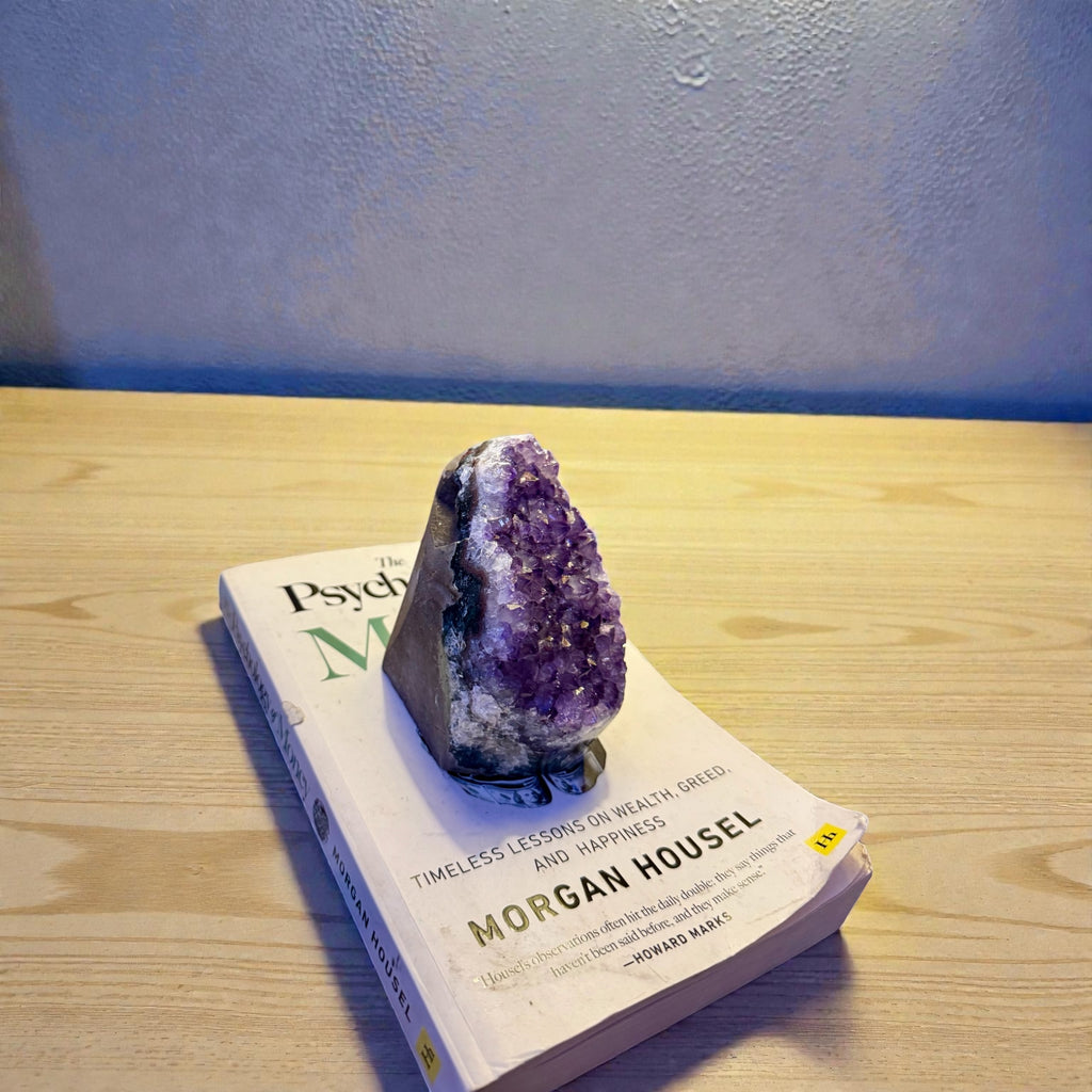Amethyst Standing Geode – Natural Deep Purple Crystal