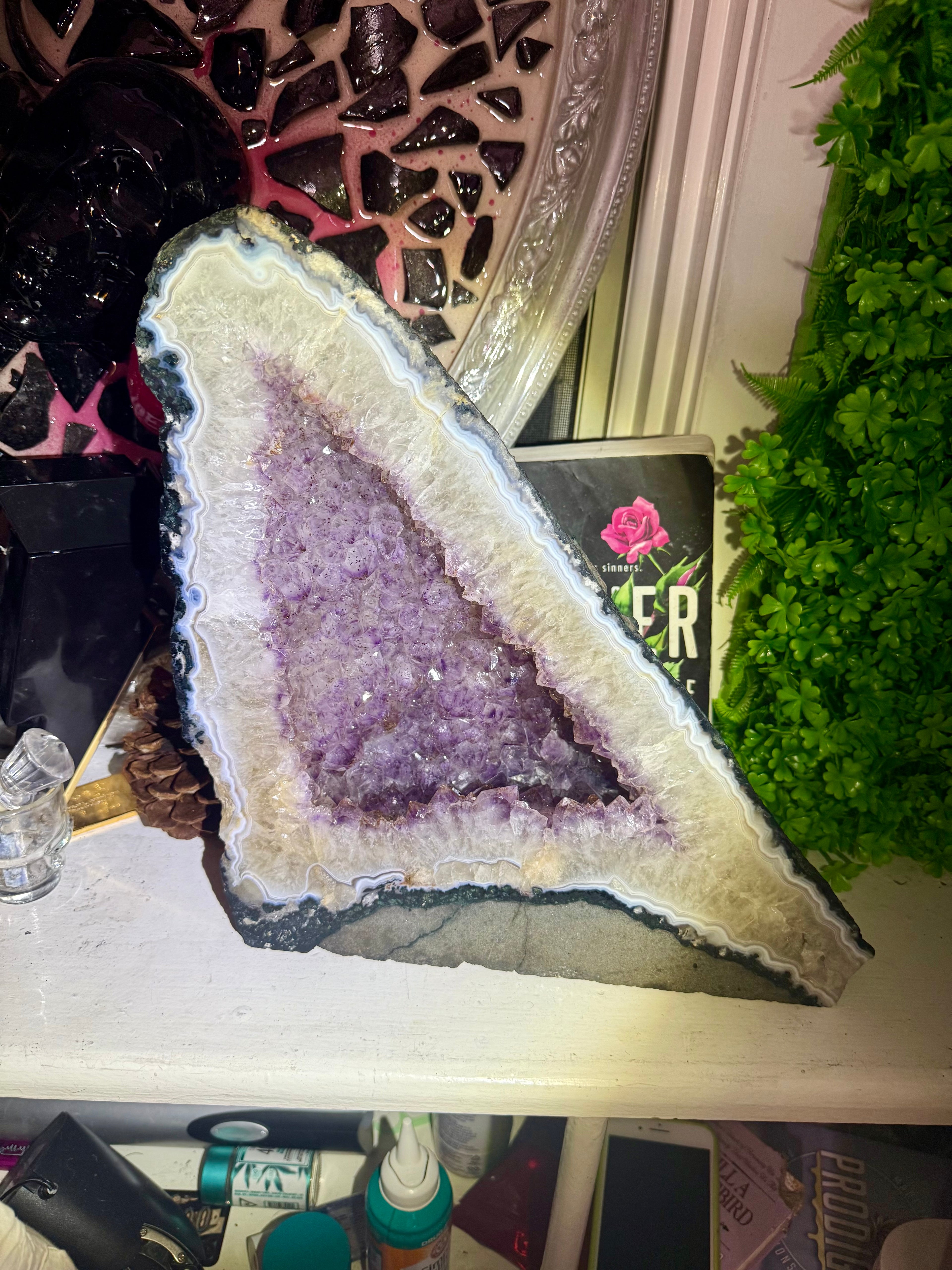 Large Natural Amethyst Cathedral – One of a Kind Collector Statement Piece