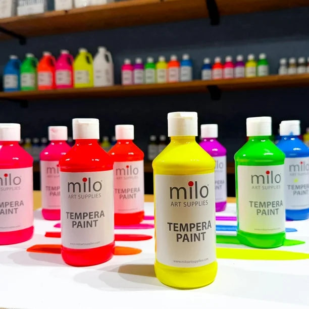 Pintura Acrílica Neón Milo Art Supplies (4oz / 118ml) – Alta Pigmentación (Precio por Unidad
