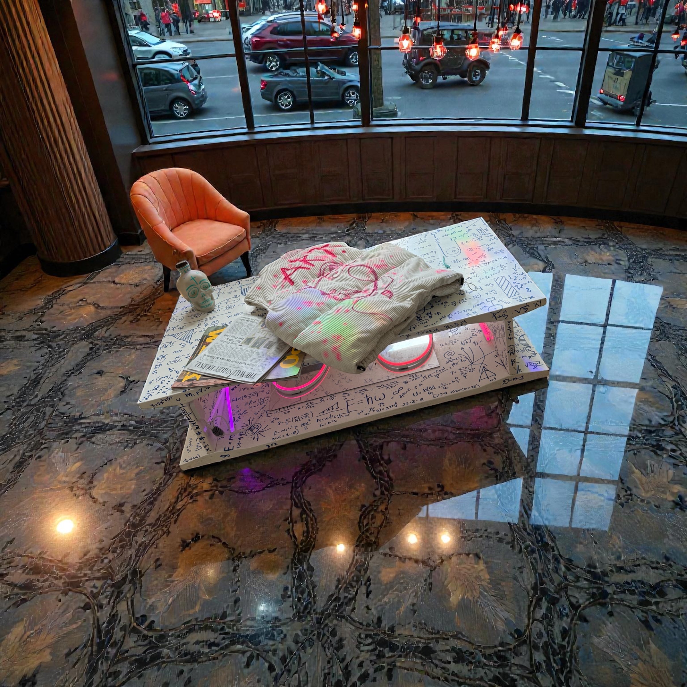 The Infinity Equations Table
- Painted Math & Physics Equations