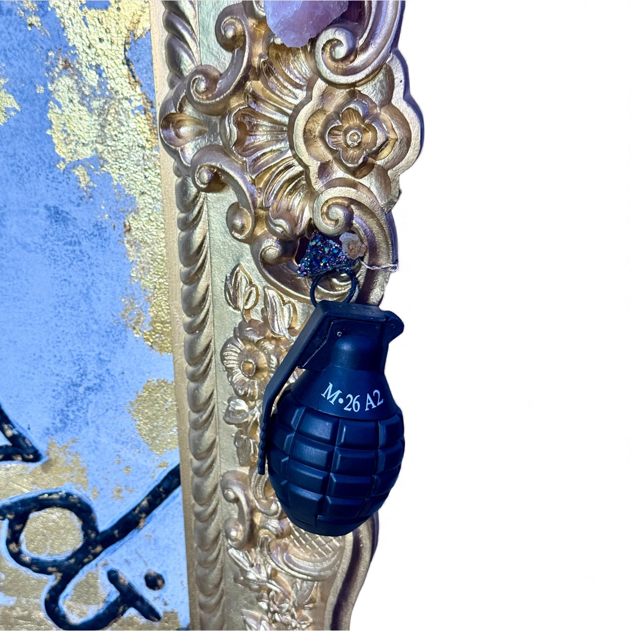 Legacy of Gold & diamonds by Oscar Ekmerdji – Signature Mixed-Media Art