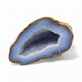 Grey Agate Geode Half – Natural Cut Crystal Geode