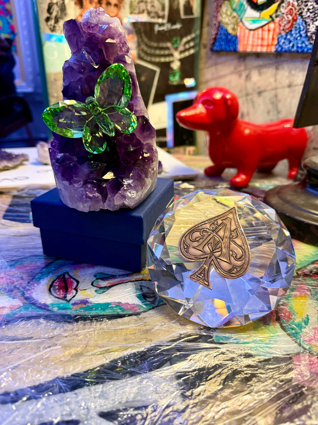 Swarovski Green Crystal Butterfly – Collectible Figurine