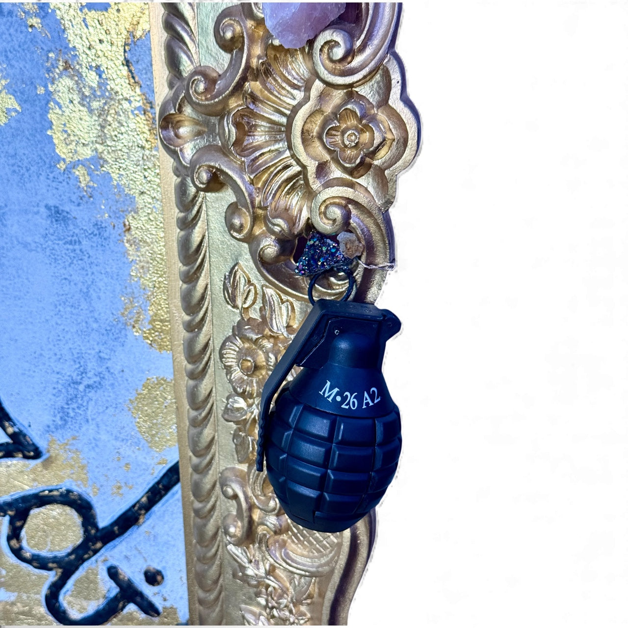 Legacy of Gold & diamonds by Oscar Ekmerdji – Signature Mixed-Media Art