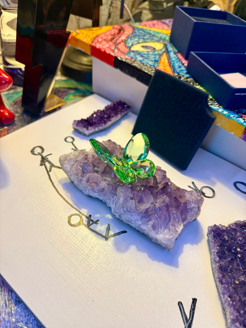 Swarovski Green Crystal Butterfly – Collectible Figurine