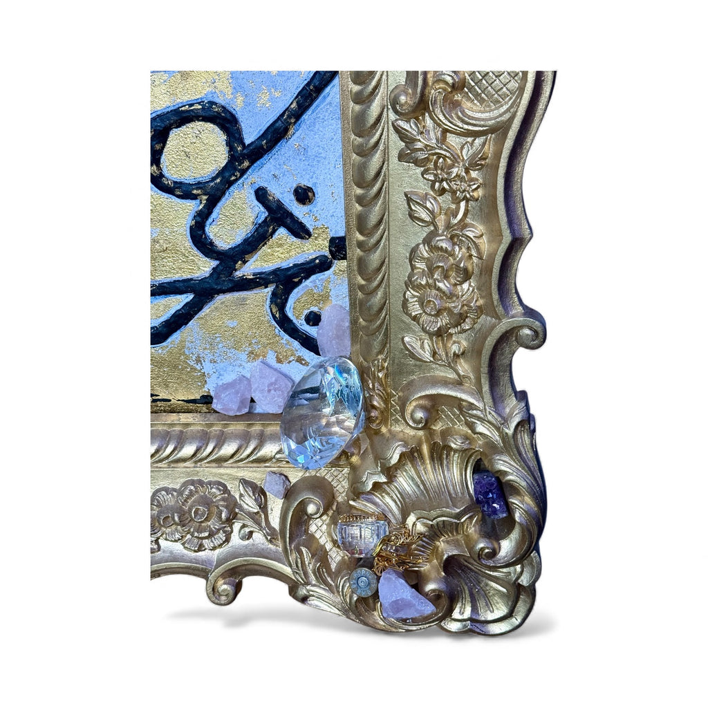 Legacy of Gold & diamonds by Oscar Ekmerdji – Signature Mixed-Media Art