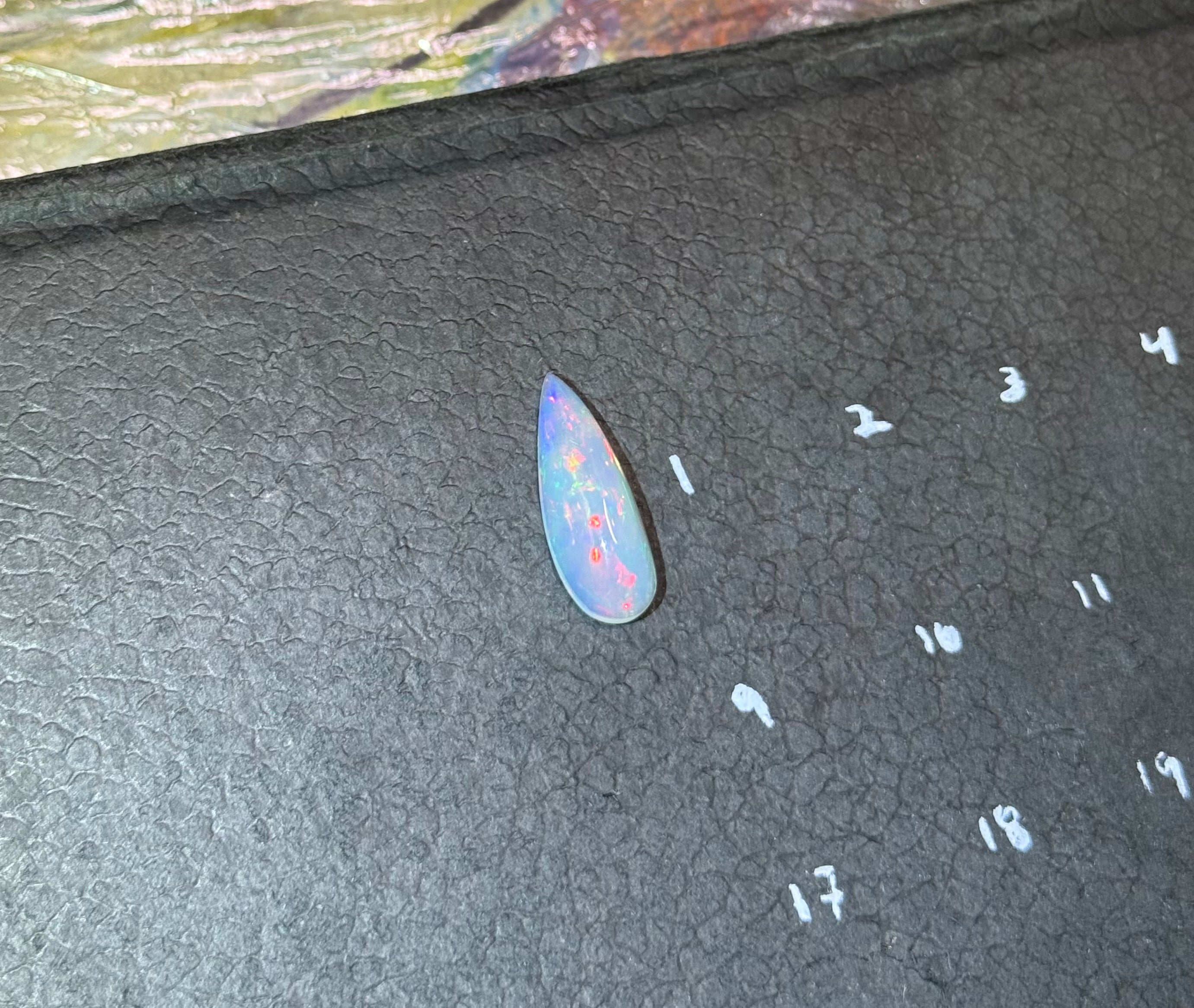 Large Ethiopian Welo Opal – Teardrop Cabochon | Natural Loose Gemstone ($179.99)