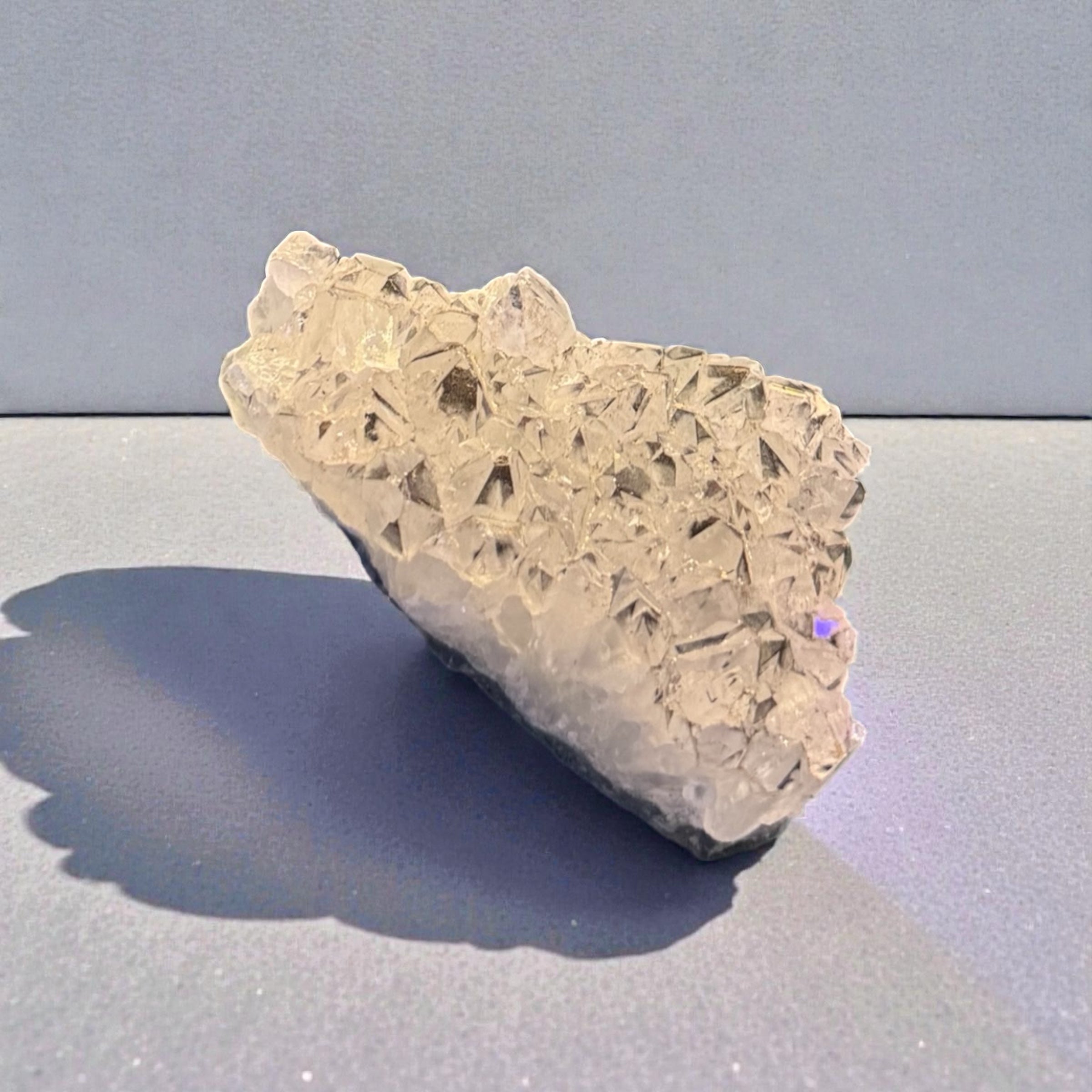 Clear Ice Druzy Quartz Cluster – Premium Crystal Specimen