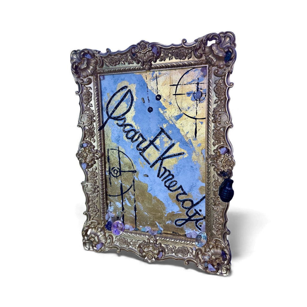 Legacy of Gold & diamonds by Oscar Ekmerdji – Signature Mixed-Media Art