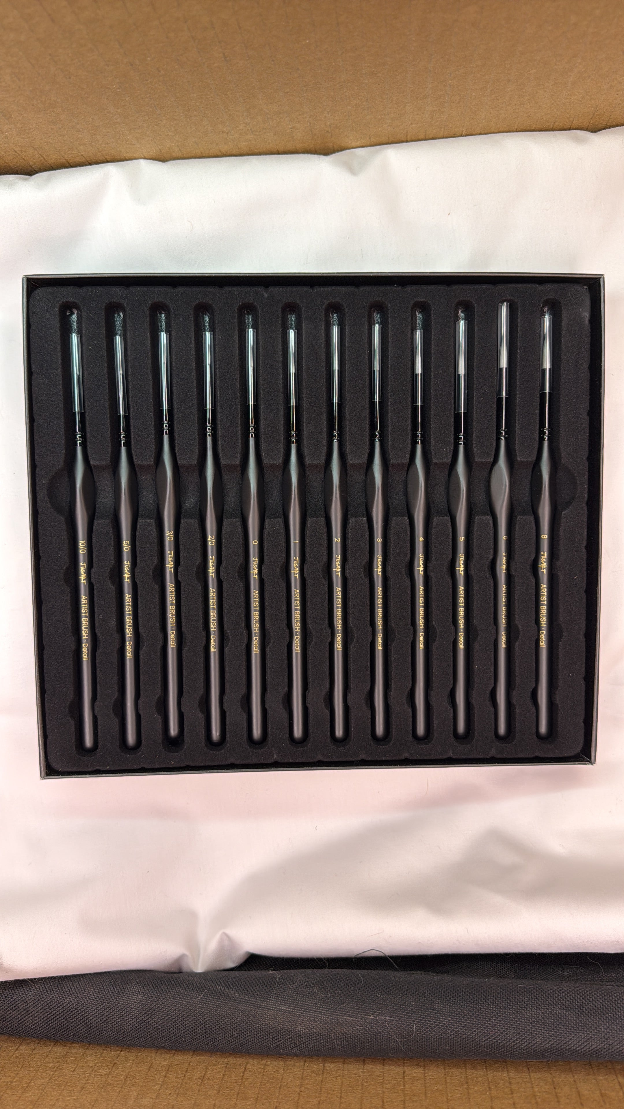 Pinceles de Detalle Profesional JUSART – Especial para Miniaturas (Venta por Unidad)
