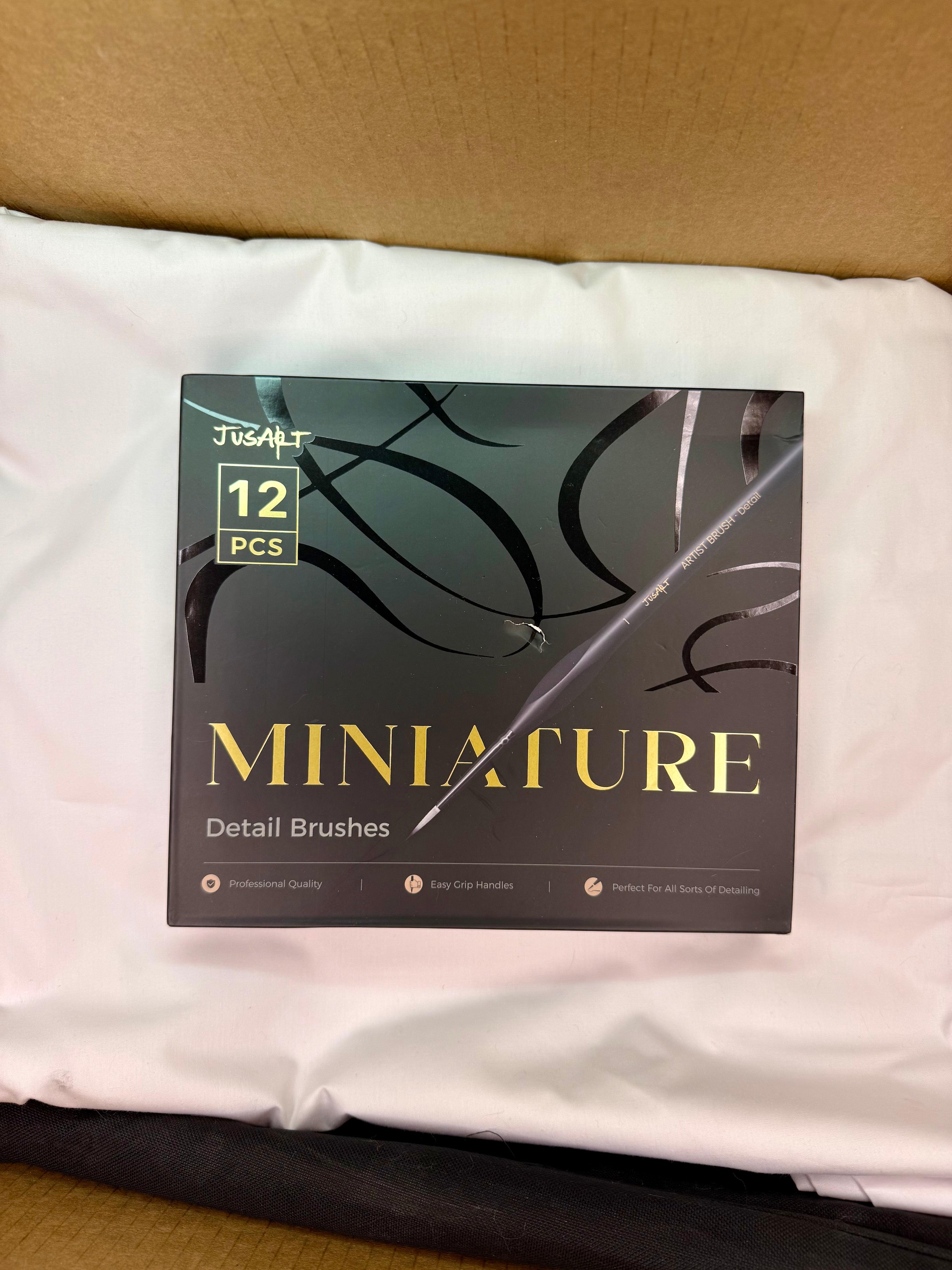Pinceles de Detalle Profesional JUSART – Especial para Miniaturas (Venta por Unidad)