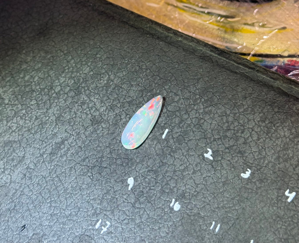 Large Ethiopian Welo Opal – Teardrop Cabochon | Natural Loose Gemstone ($179.99)