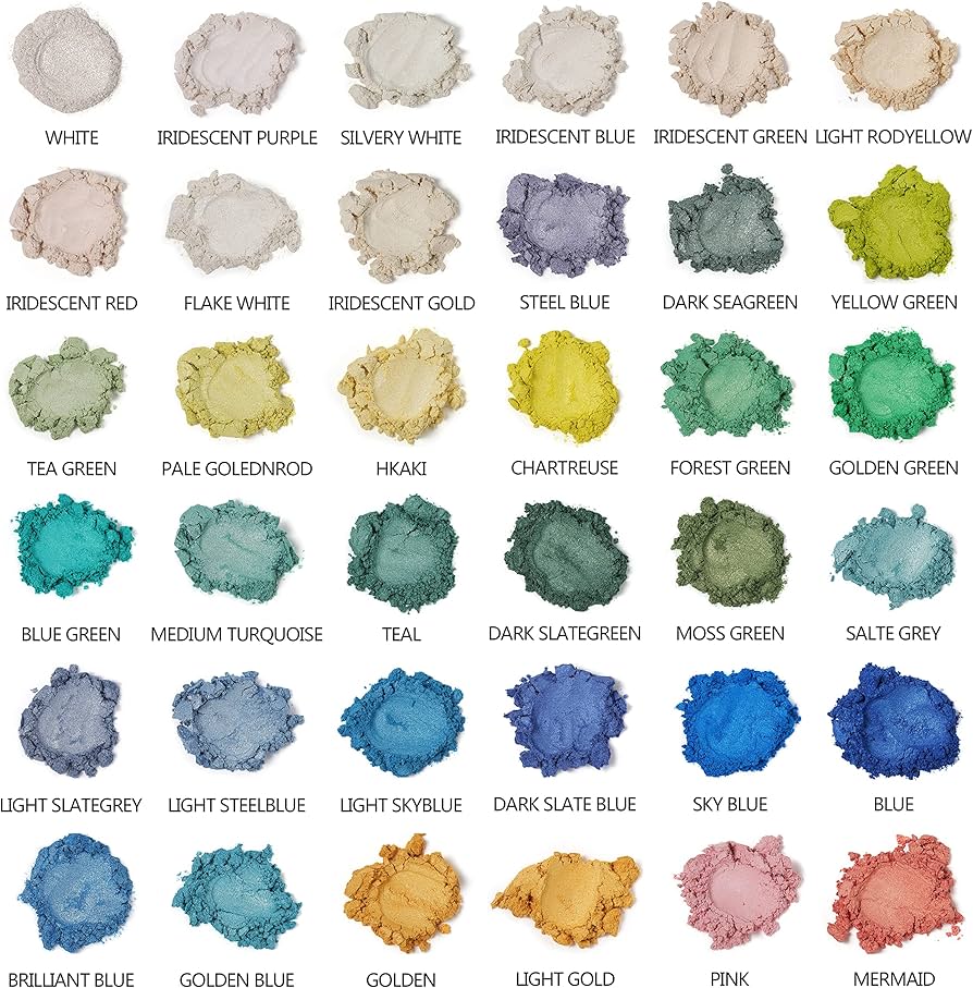 Pigmentos Mica en Polvo Smalltongue – 108 Colores (Venta Individual)