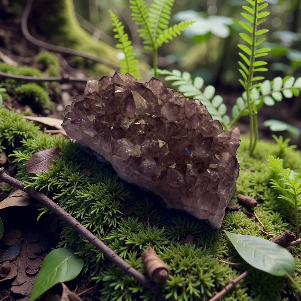 Amethyst Cluster – Natural Purple Crystal for Energy, Clarity & Home Décor