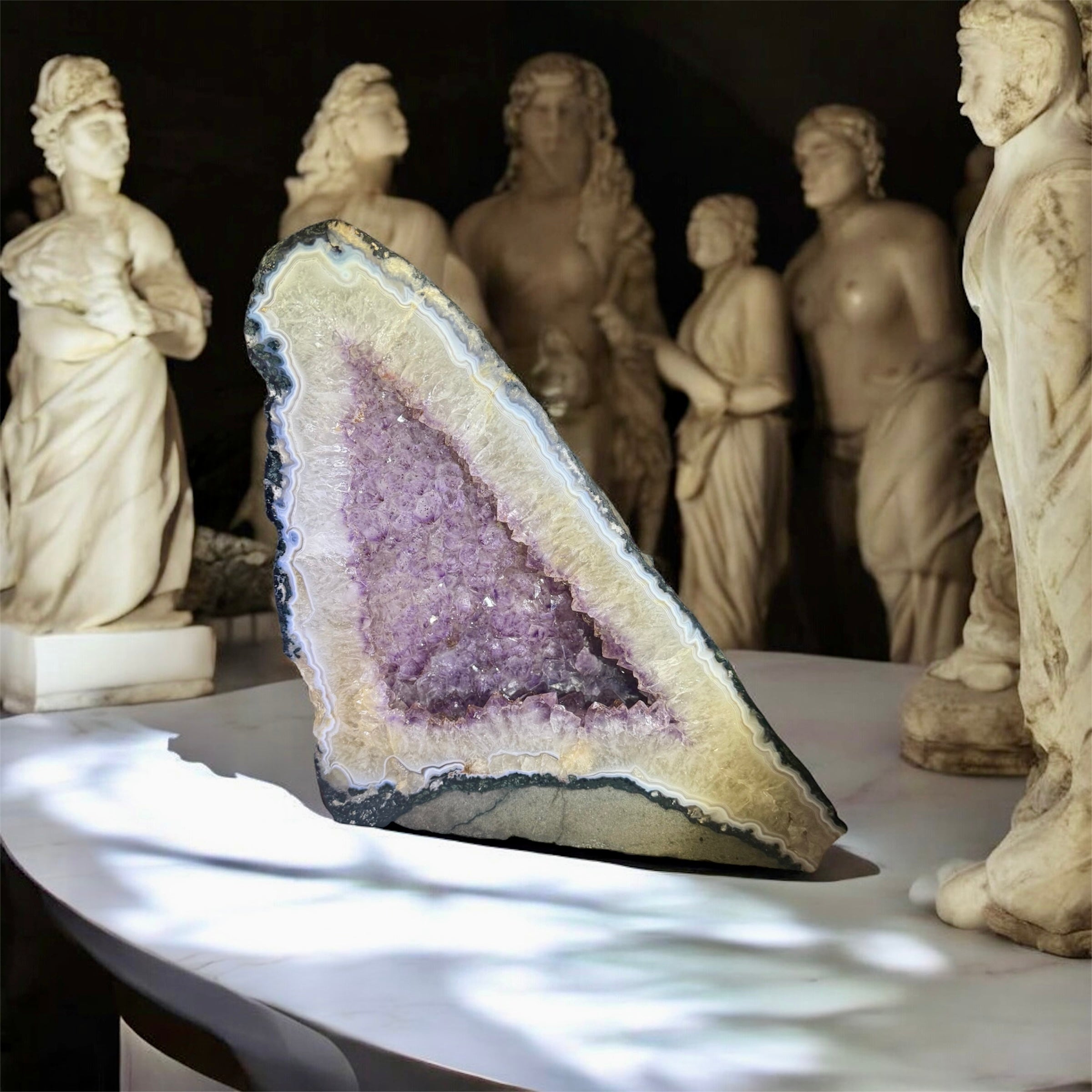 Large Natural Amethyst Cathedral – One of a Kind Collector Statement Piece