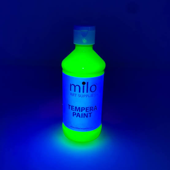 Pintura Acrílica Neón Milo Art Supplies (4oz / 118ml) – Alta Pigmentación (Precio por Unidad