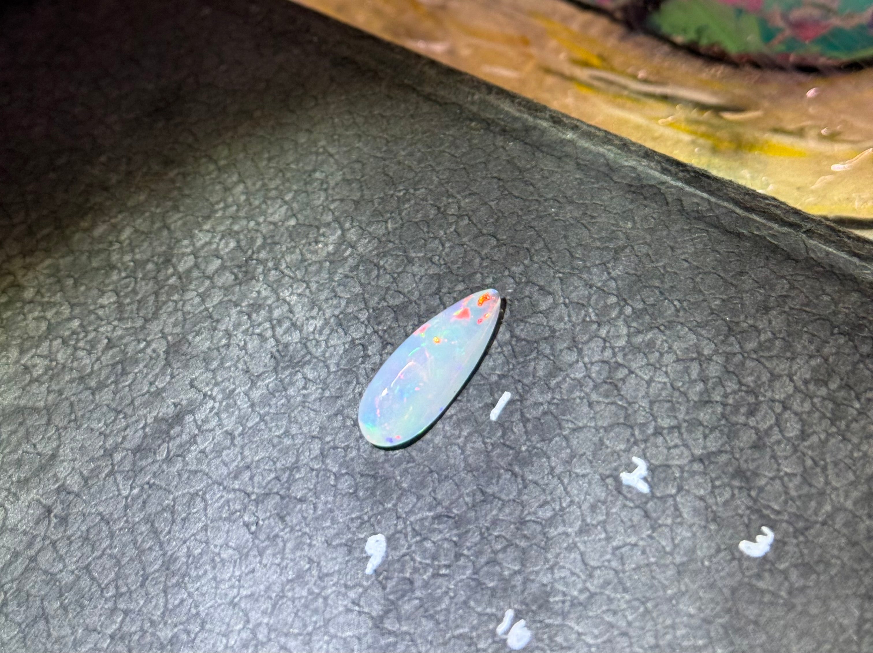 Large Ethiopian Welo Opal – Teardrop Cabochon | Natural Loose Gemstone ($179.99)