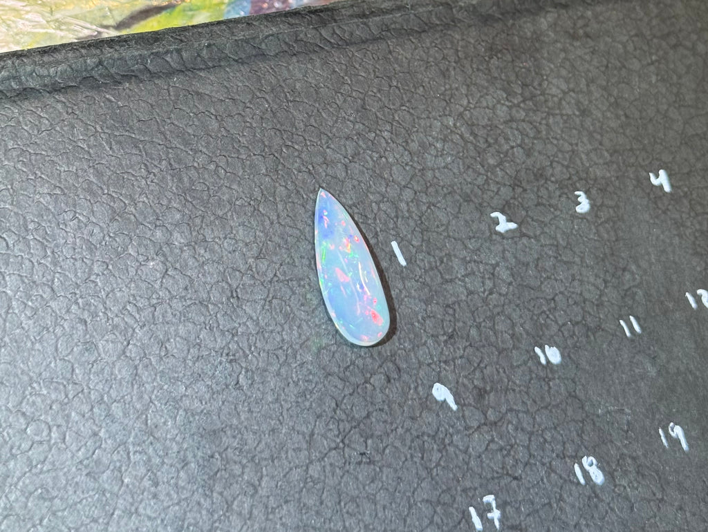 Large Ethiopian Welo Opal – Teardrop Cabochon | Natural Loose Gemstone ($179.99)