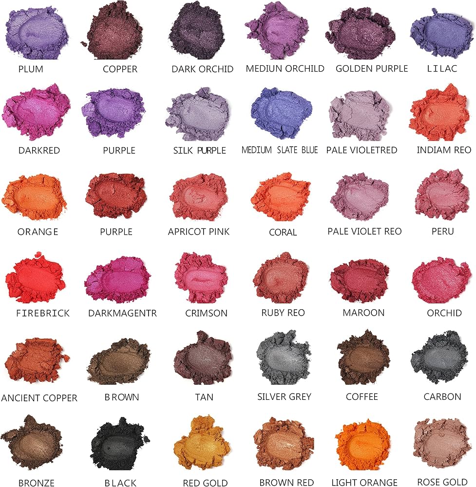 Pigmentos Mica en Polvo Smalltongue – 108 Colores (Venta Individual)