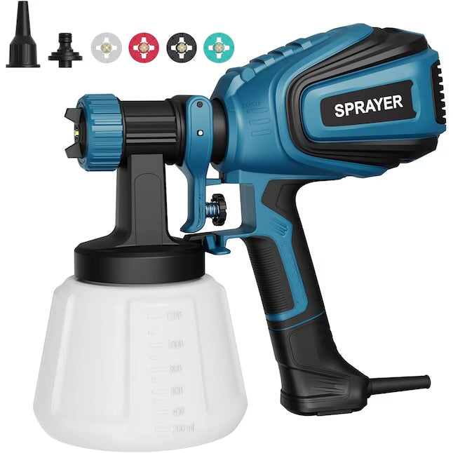 Pistola de Pintura Eléctrica Profesional – Boquilla de Bronce y Doble Función (Pintado y Limpieza) – 1200ml