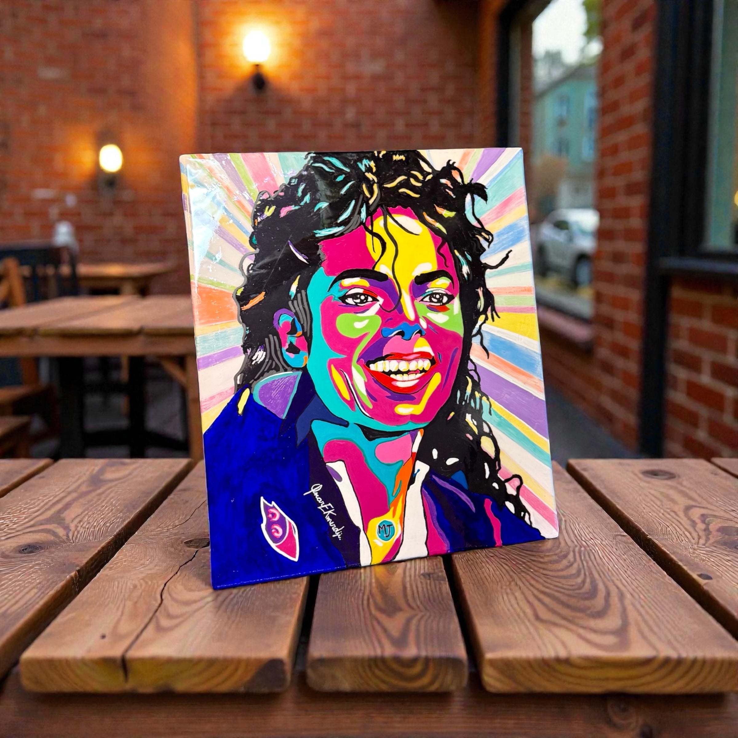 Michael Jackson – Vibrant Pop Art Portrait
