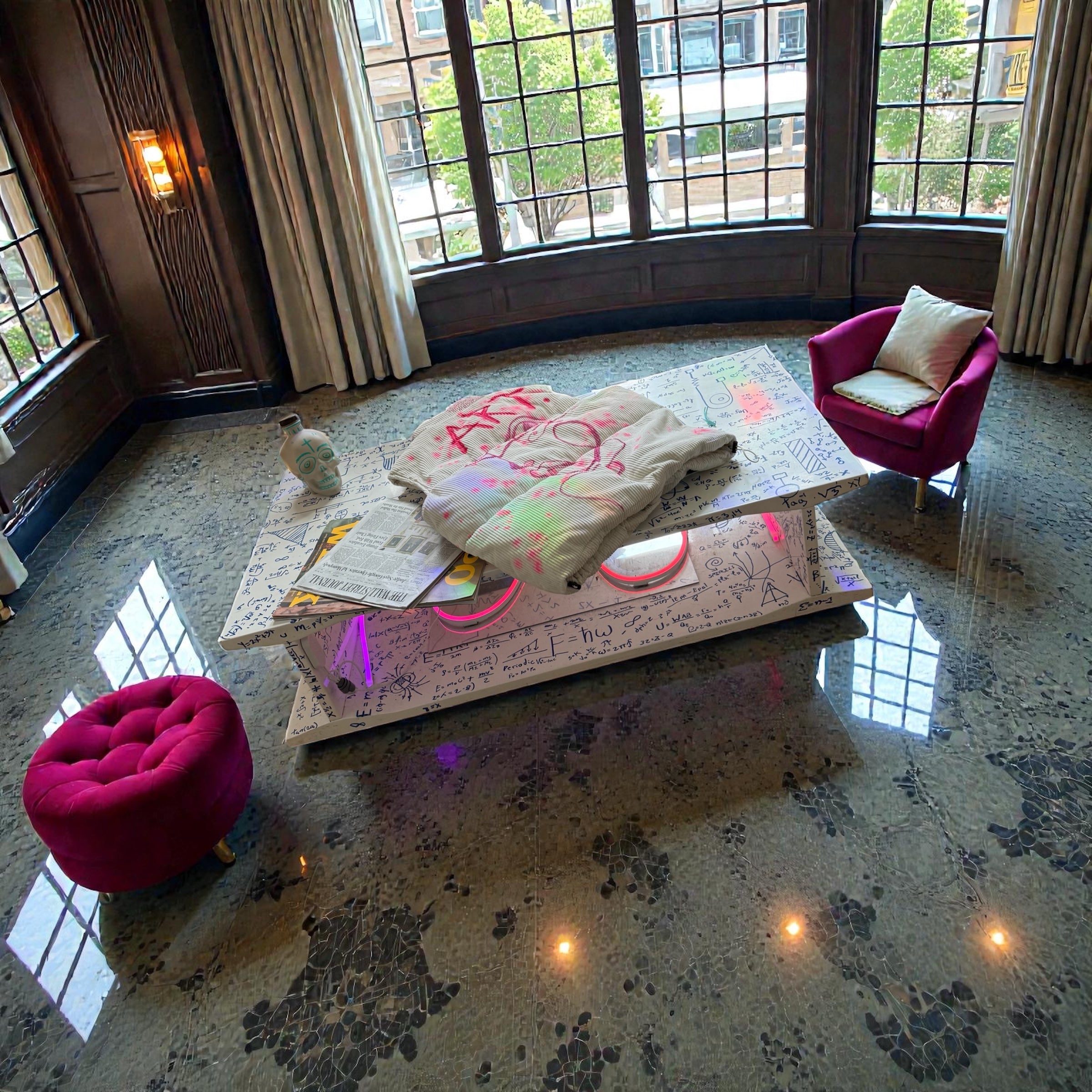 The Infinity Equations Table
- Painted Math & Physics Equations