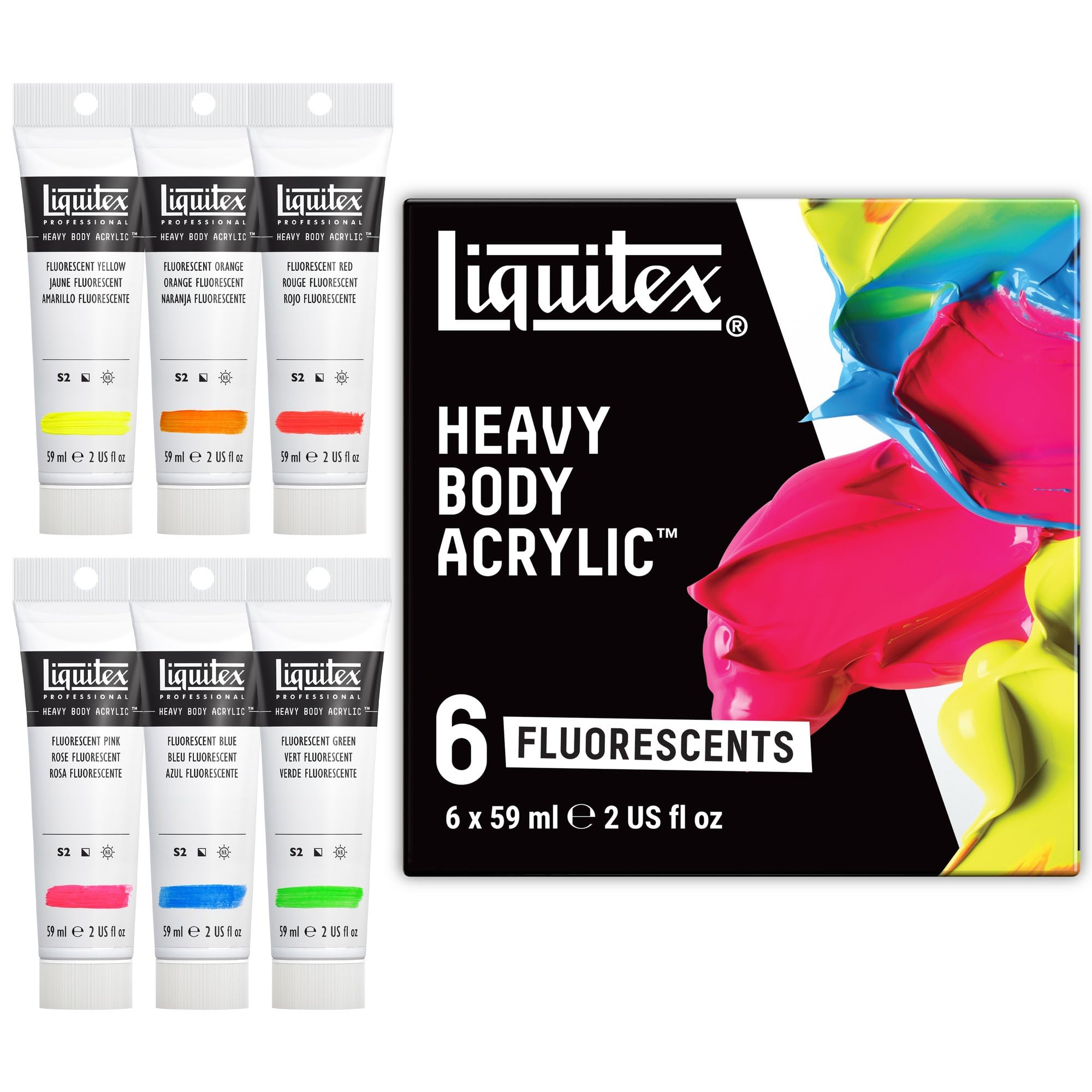 Pintura Acrílica Liquitex Professional Heavy Body Fluorescente – Tubo Individual (59ml)