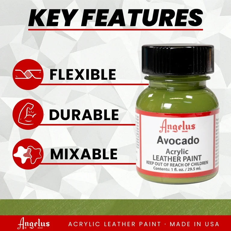 Pintura para Cuero Angelus - Avocado (1oz / 29.5ml)
