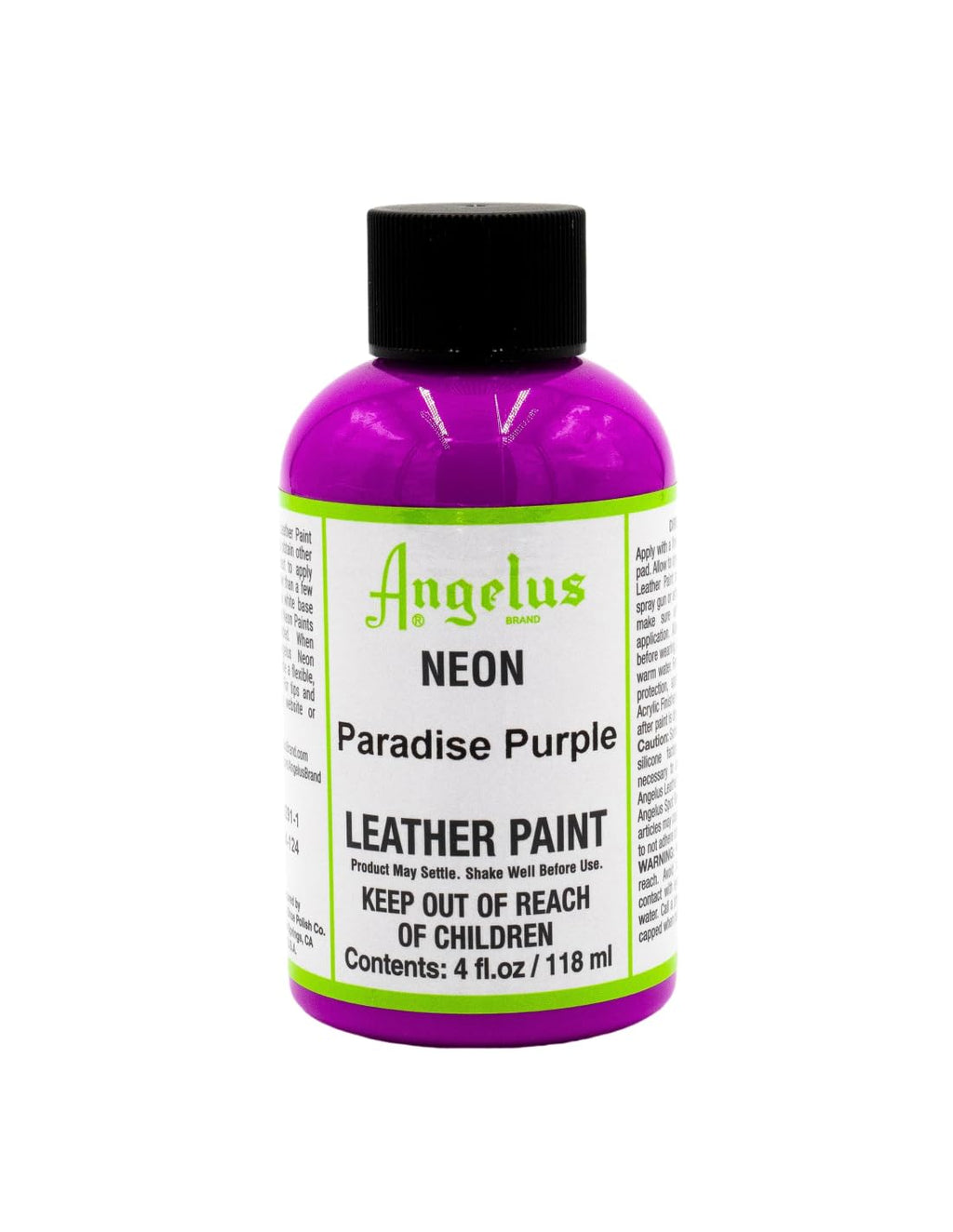 Pintura para Cuero Angelus Neon - Paradise Purple (4oz / 118ml)