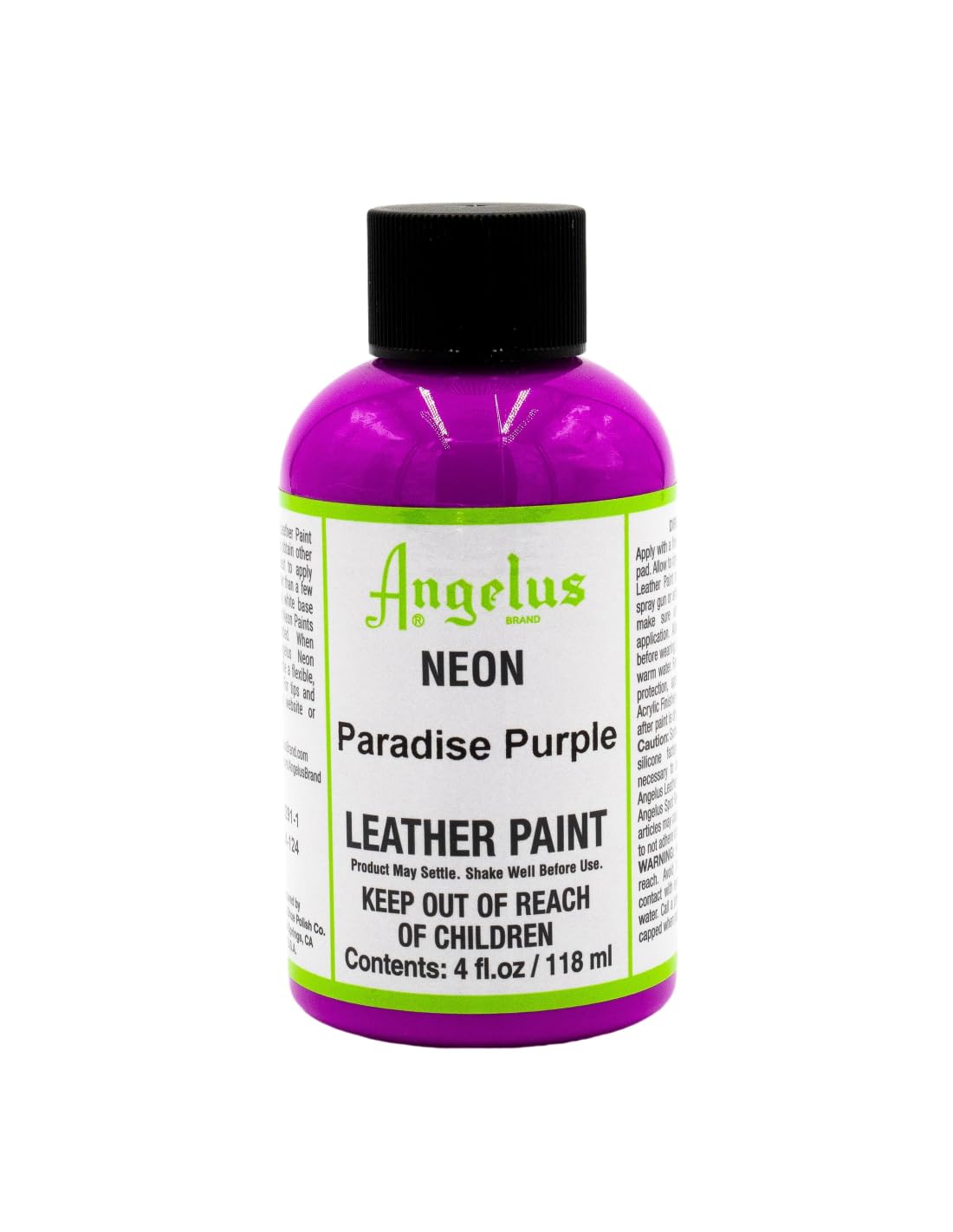 Pintura para Cuero Angelus Neon - Paradise Purple (4oz / 118ml)