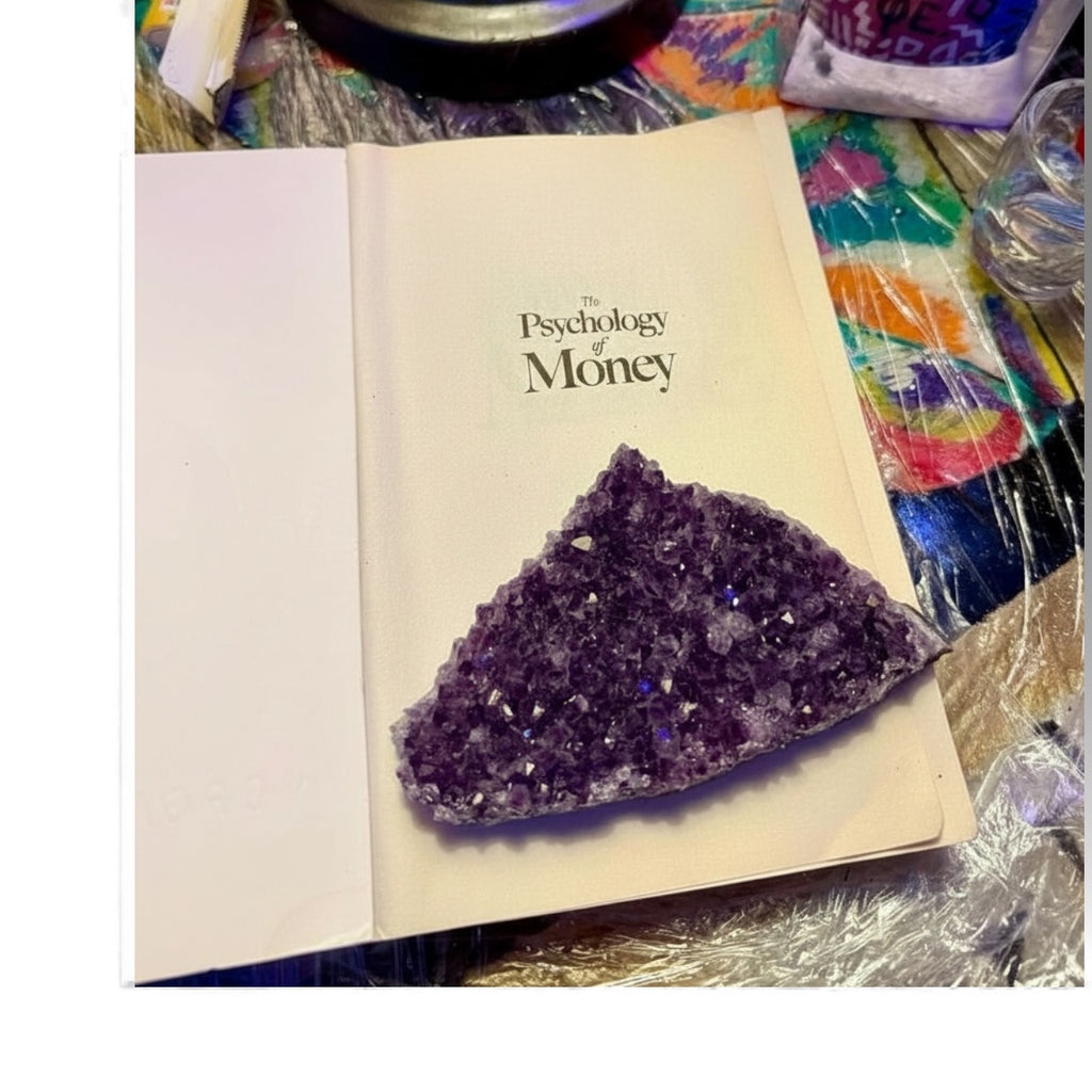 Amethyst Crystal Cluster – Deep Purple Geode Slice (Large Piece)