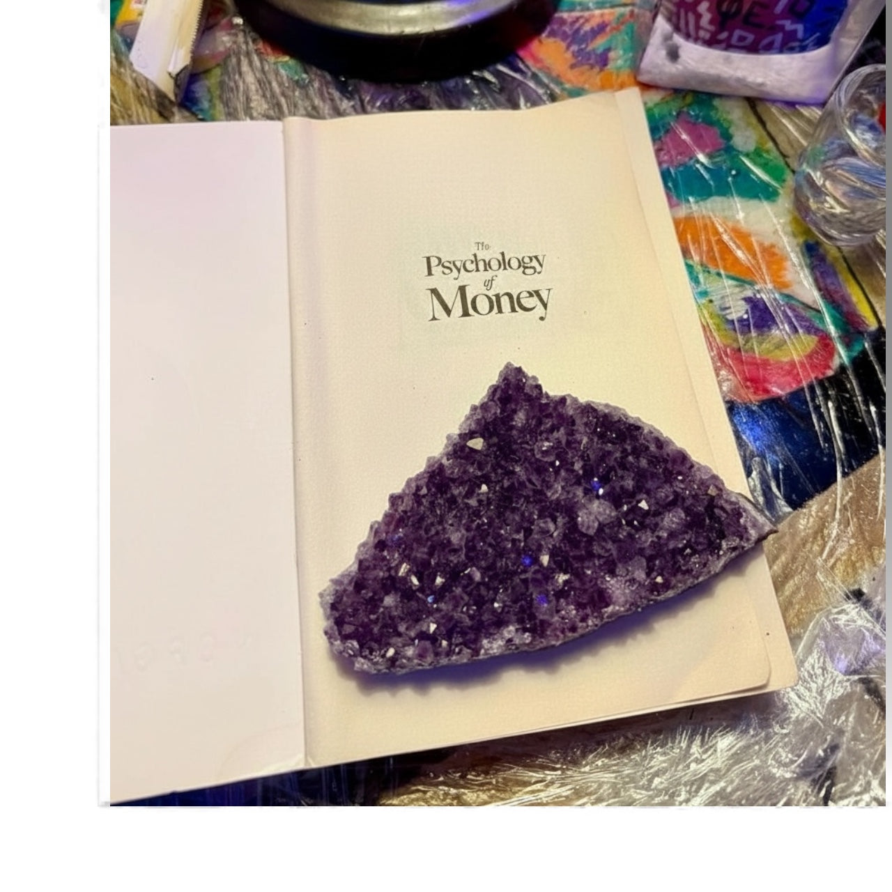 Amethyst Crystal Cluster – Deep Purple Geode Slice (Large Piece)